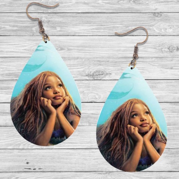 Hand Crafted Jewelry Disney Little Mermaid Earrings Live Action